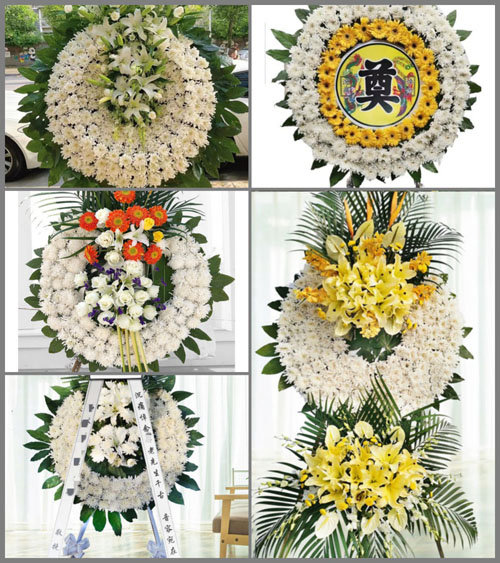 广东广州市花都区炭步镇文二村花圈速递